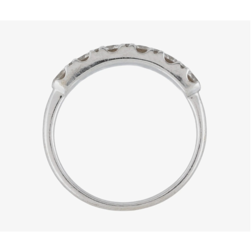 BONY LEVY 18K Diamond Band Ring White Gold 0.66ctw Size 5.5 - Picture 4 of 4